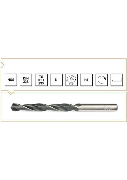 Hss Dın 338 2,7 mm Haddeli Matkap Ucu