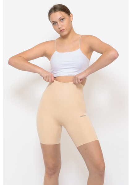 Iz Yapmaz Lazer Kesim Yüksel Bel Silikonlu Paçalı Korse Göğüs Altı Beli Kaymaz