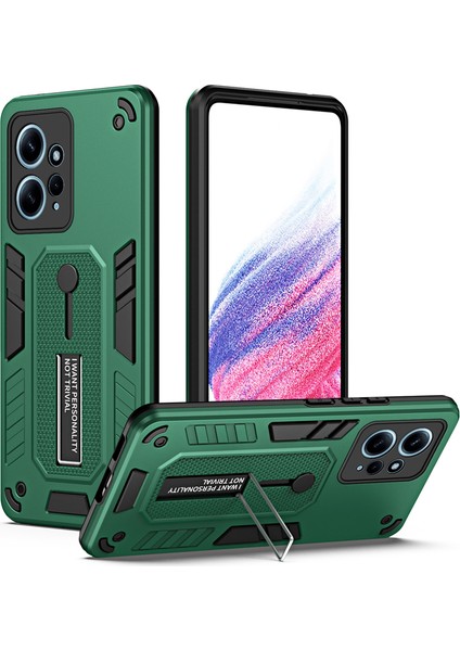 For Poco X5 5g Görünmez Braket Zırh Ağır Koruma Cep Telefonu Kılıfları (Yurt Dışından)