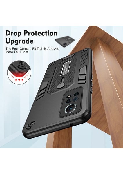 For Xiaomi Redmi 12C Görünmez Braket Zırh Ağır Koruma Cep Telefonu Kılıfları (Yurt Dışından) indirimleri