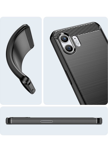 Nothing Phone 2 Için Uygun Ovma Fırçalanmış Yumuşak Cep Telefonu Kılıfları (Yurt Dışından)