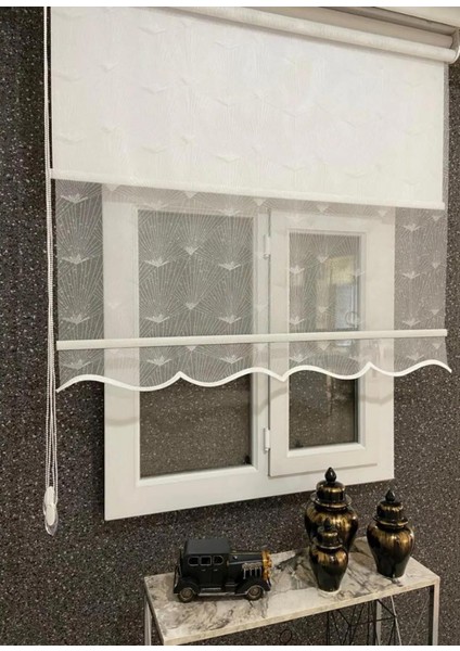 Çiftli Sistem Mekanizmalı Modern Armür Tül ve Stor Perde Alüminyum Kasalı Yüksek Kaliteli fiyatları