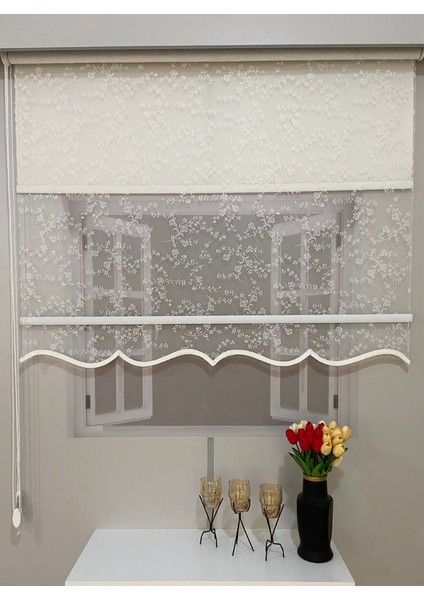 Çiftli Sistem Mekanizmalı Modern Armür Tül ve Stor Perde Alüminyum Kasalı Yüksek Kaliteli fiyatları