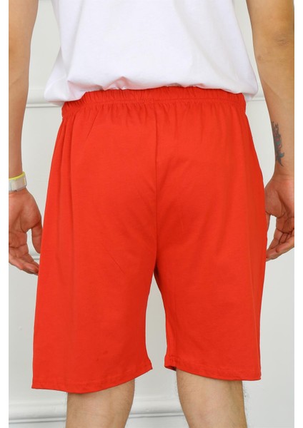 Erkek Pamuk Kırmızı Şort 27484 fırsatları