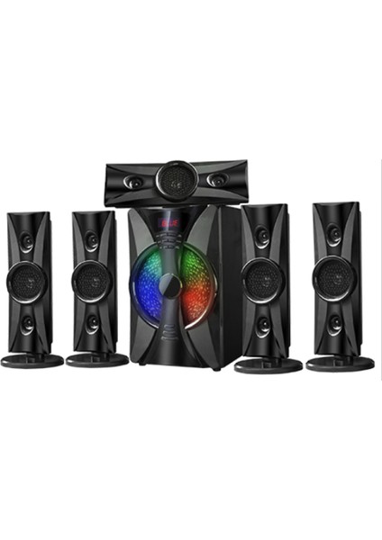 PL-4240 5d Super 5+1 Rgb Sd USB Fm Bluetooth Subwoofer Multimedia Ses Sistemi