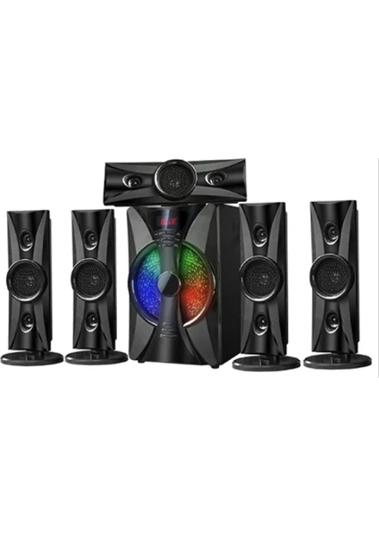 PL-4240 5d Super 5+1  Rgb Sd USB Fm Bluetooth Subwoofer Multimedia Ses Sistemi