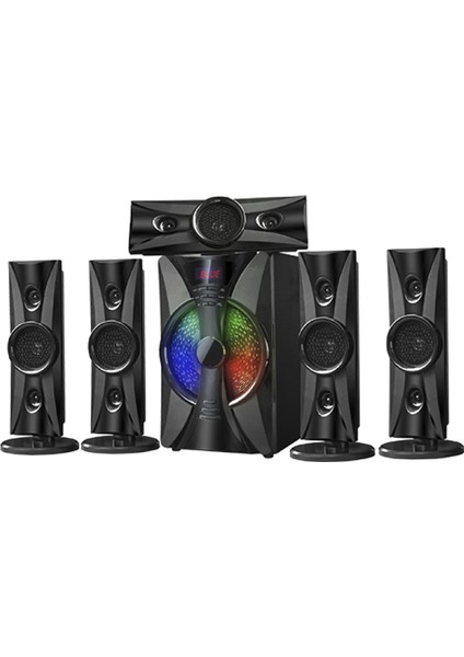 PL-4240 5d Super 5+1 Rgb Sd USB Fm Bluetooth Subwoofer Multimedia Ses Sistemi