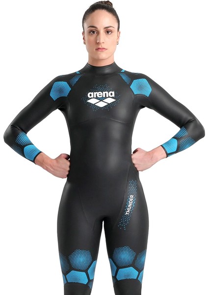 Thunder Wetsuit Kadın Siyah Yüzücü Yarış Mayosu 005630510