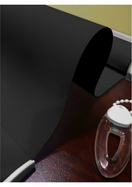 Mat Pearl Lüx Keten Alüminyum Kasalı Güneşlik Stor Perde Yüksek Kaliteli - Siyah modelleri