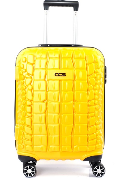 Sarı-Siyah Ççs 5201 Crocodıle Abs Büyük Boy Valiz