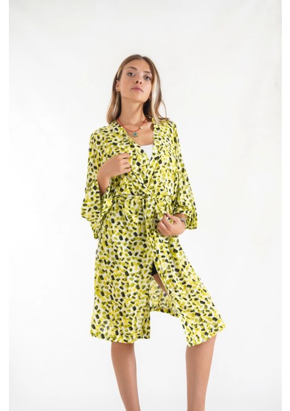 Olivie Yeşil Kadın Kimono