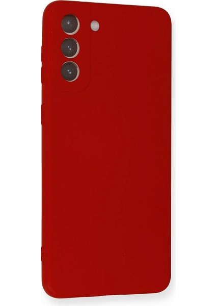 Samsung Galaxy S21 Plus Kılıf Nano Içi Kadife Silikon - Kırmızı fiyatları