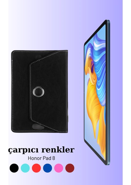 Honor Pad 8 Uyumlu Universal 12 Inç Kılıf Pu Deri Standlı Tablet Kılıf