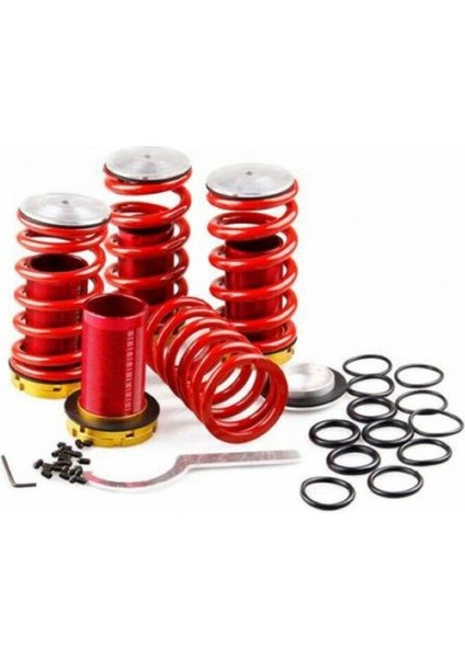 Honda civic uyumlu spor helezon yay coilover alçaltma kiti ayarlı 98-01