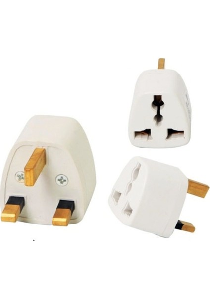 Türk Avrupa Elektrik Prizini Ingiliz Prizine Çeviren G Tipi Seyahat Adaptörü 3 Uçlu Başlık
