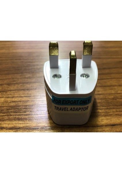 Türk Avrupa Elektrik Prizini Ingiliz Prizine Çeviren G Tipi Seyahat Adaptörü 3 Uçlu Başlık