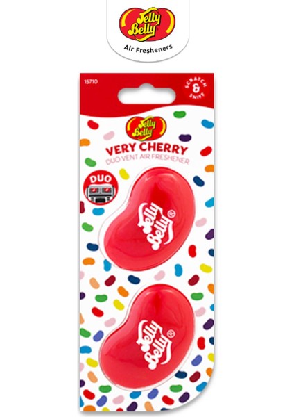 Jelly Belly Duovent Kalotifer Geçme Koku Verycherry 14GR. Muz, Vanilya, Kiraz Aromalı