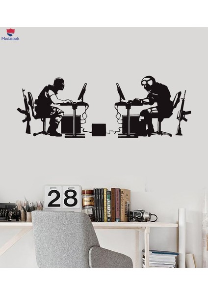 Gaming Zone Duvar Sticker Gamer Savaş Video Oyunu Oyun Çıkartmaları Eşsiz Hediyelik