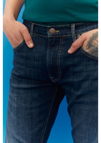 Luke Slim Fit Düşük Bel Denim Esnek Jean Kot Pantolon fırsatları