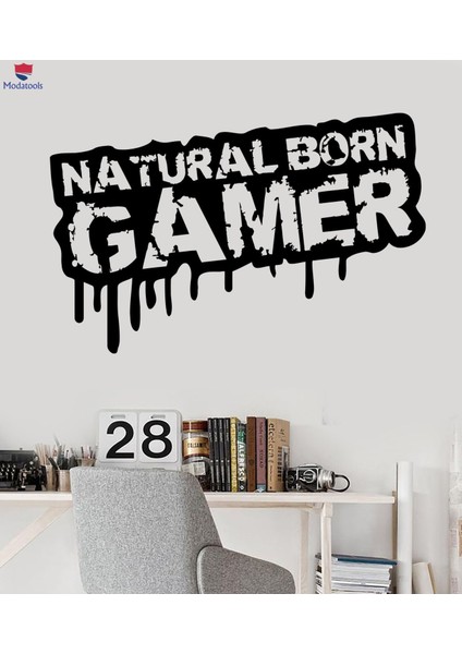 Gaming Zone Duvar Sticker Gamer Alıntı Video Oyunu Genç Odası Çıkartmaları Eşsiz Hediyelik