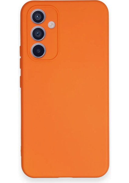 Samsung Galaxy A54 5g Kılıf Nano Içi Kadife Silikon - Turuncu 300099