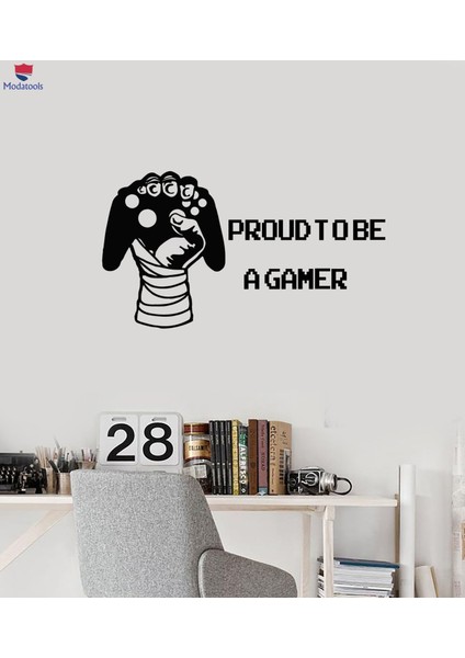Oturma Odası, Ofis, Dükkan Duvar Sticker Gamer El Video Oyunu Genç Odası Iç Oyun Alıntı Çıkartmalar