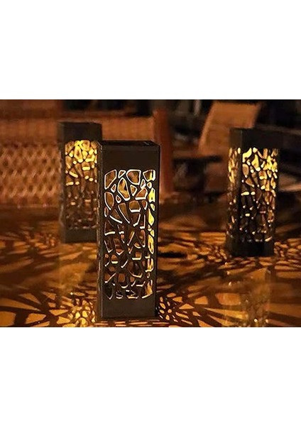 HSY Store Dekoratif Solar Bahçe Aydınlatma Yürüyüş Yolu ( 8 Adet )