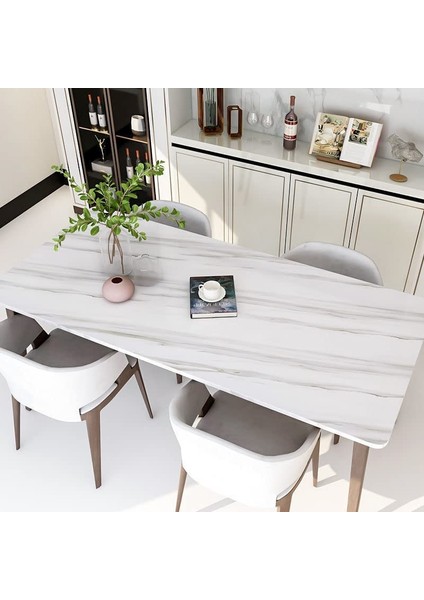 HSY Store Açık Mermer Desenli Yapışkanlı Kaplama Kağıdı Büyük Boy 5 Metre