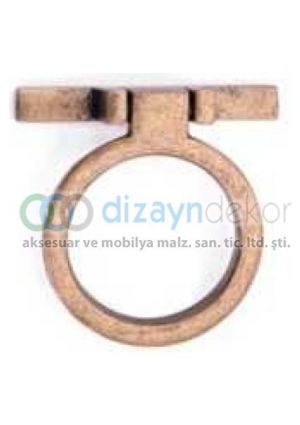 Antik Bronz Yuvarlak Sallantılı Kulp 16 mm