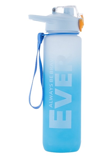 1000ML Girls Yaz Degrade Gökkuşağı Bardak Saman (Yurt Dışından)
