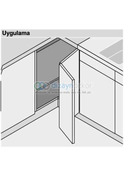 Köşe Katlanır Dolap Menteşesi 79t8500 + 173l6100