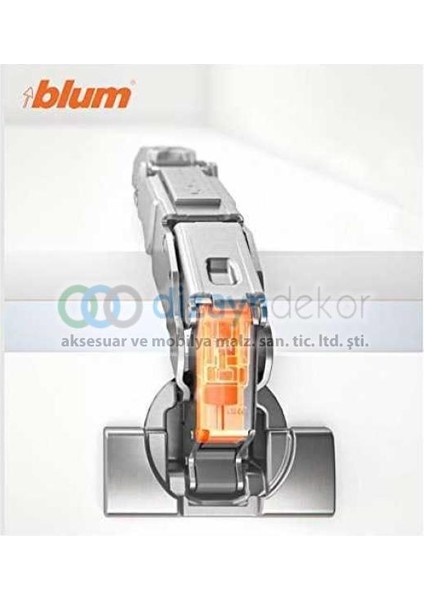 Frenli Klip Top Blumotion Geniş Açılım Düz Menteşe 71b7550 + 173l6100