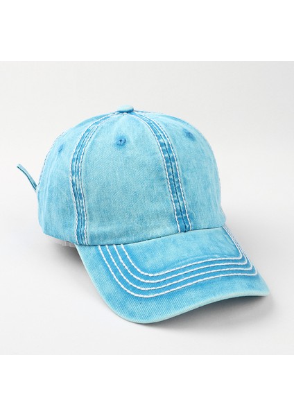 Pamuklu Beyzbol Şapkası - Mavi (Yurt Dışından)