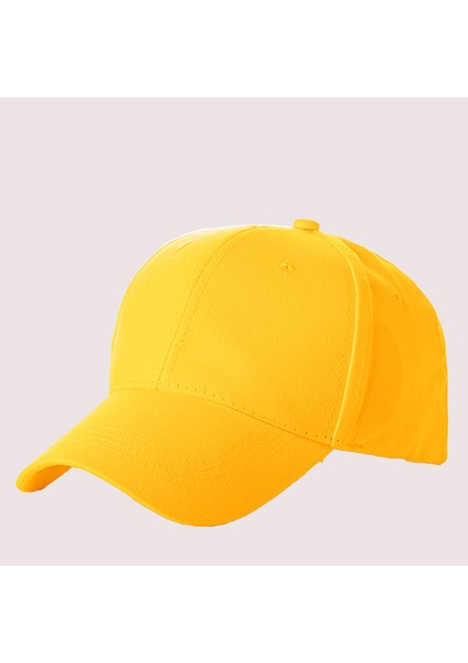 Pamuklu Beyzbol Şapkası - Sarı (Yurt Dışından)