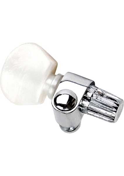 6pcs Chrome 5. String Banjo Tuner Makine Başlıkları Parçalar Inci Düğmesi (Yurt Dışından)