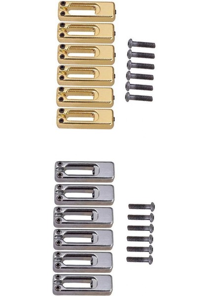 Gitar Aksesuarı Için 2 Paket Bakır Silindir Tremolo Köprü Eyerleri (Yurt Dışından)