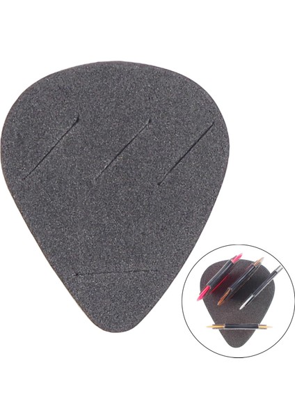 Gitar Pick Tutucu Plectrum Tutucu Ukulele Bass Için 4 Yuva Yapıştırması Kolay (Yurt Dışından)