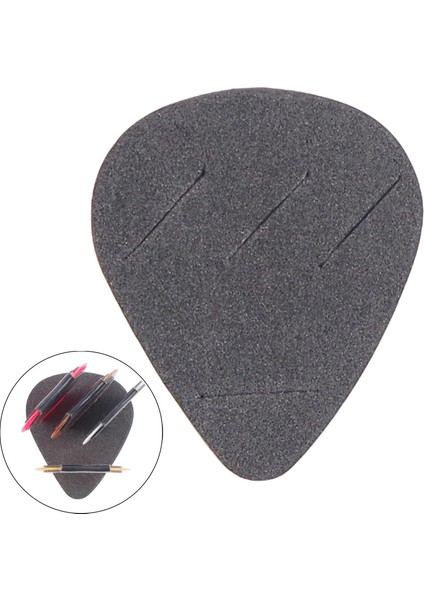 Gitar Pick Tutucu Plectrum Tutucu Ukulele Bass Için 4 Yuva Yapıştırması Kolay (Yurt Dışından)