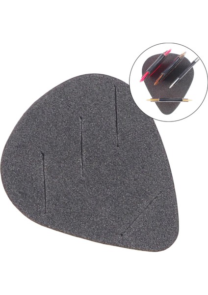 Gitar Pick Tutucu Plectrum Tutucu Ukulele Bass Için 4 Yuva Yapıştırması Kolay (Yurt Dışından)