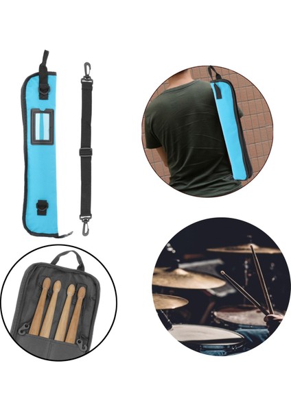 Standart Davul Çubuğu Torbası Taşınabilir Baget Taşıma Çantası Dış Mavi Için Çıkarılabilir 8 Çubuk Koy (Yurt Dışından) fırsatları