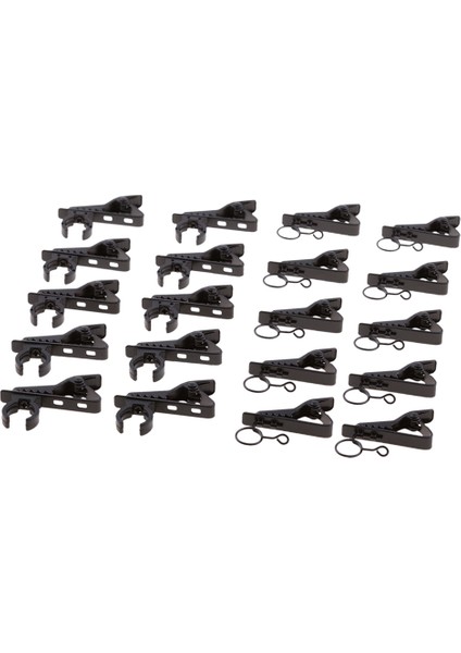 20PCS Mini Yaka Lavalier Mikrofon Klipsleri Konuşma Toplantısı Parçaları Için Tutucu (Yurt Dışından)