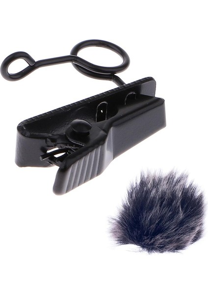 Dayanıklı Mini Mikrofon Kürk Kapağı Rüzgar Muff W/ Mikrofon Mikrofon Klip Tutucu (Yurt Dışından)