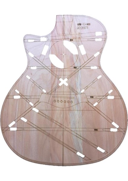 Katı 41 Inç Ga Akustik Gitar Gövde Düzeni Şablonu Gitarlar Dıy (Yurt Dışından)
