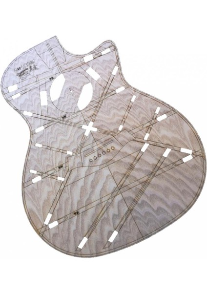 Katı 41 Inç Ga Akustik Gitar Gövde Düzeni Şablonu Gitarlar Dıy (Yurt Dışından)