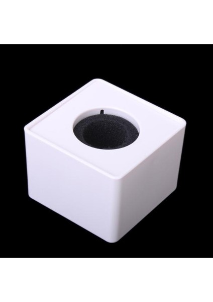 Dayanıklı 39MM Delikli Mikrofon Mülakat Kare Bayrak Istasyonu Mark Beyaz (Yurt Dışından)