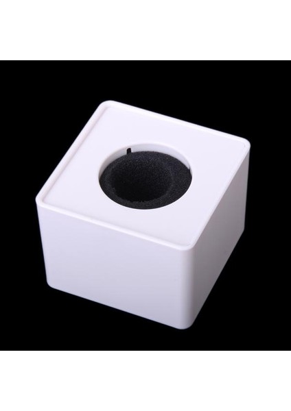 Dayanıklı 39MM Delikli Mikrofon Mülakat Kare Bayrak Istasyonu Mark Beyaz (Yurt Dışından)