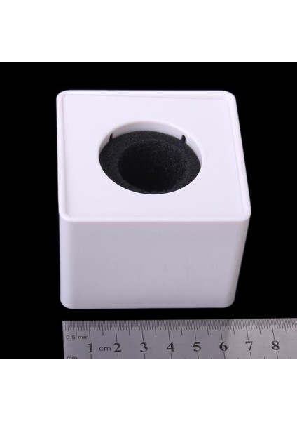 Dayanıklı 39MM Delikli Mikrofon Mülakat Kare Bayrak Istasyonu Mark Beyaz (Yurt Dışından)
