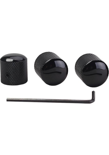 3 Adet Metal Gitar Hacmi Topuzlar Elektro Gitar & Bas Için Gitar Kontrol Düğmeleri (Yurt Dışından)