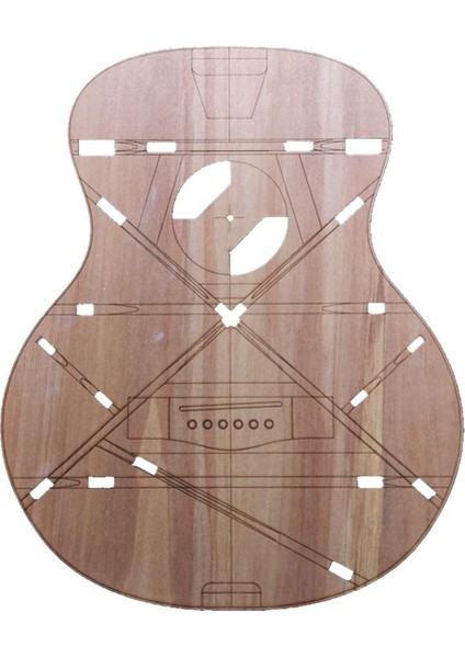 Om Gitar Için Akustik Gitar Gövde Şablonu (Yurt Dışından)
