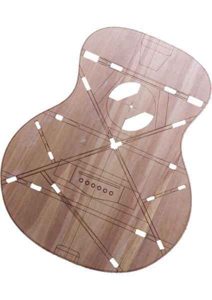 Om Gitar Için Akustik Gitar Gövde Şablonu (Yurt Dışından)